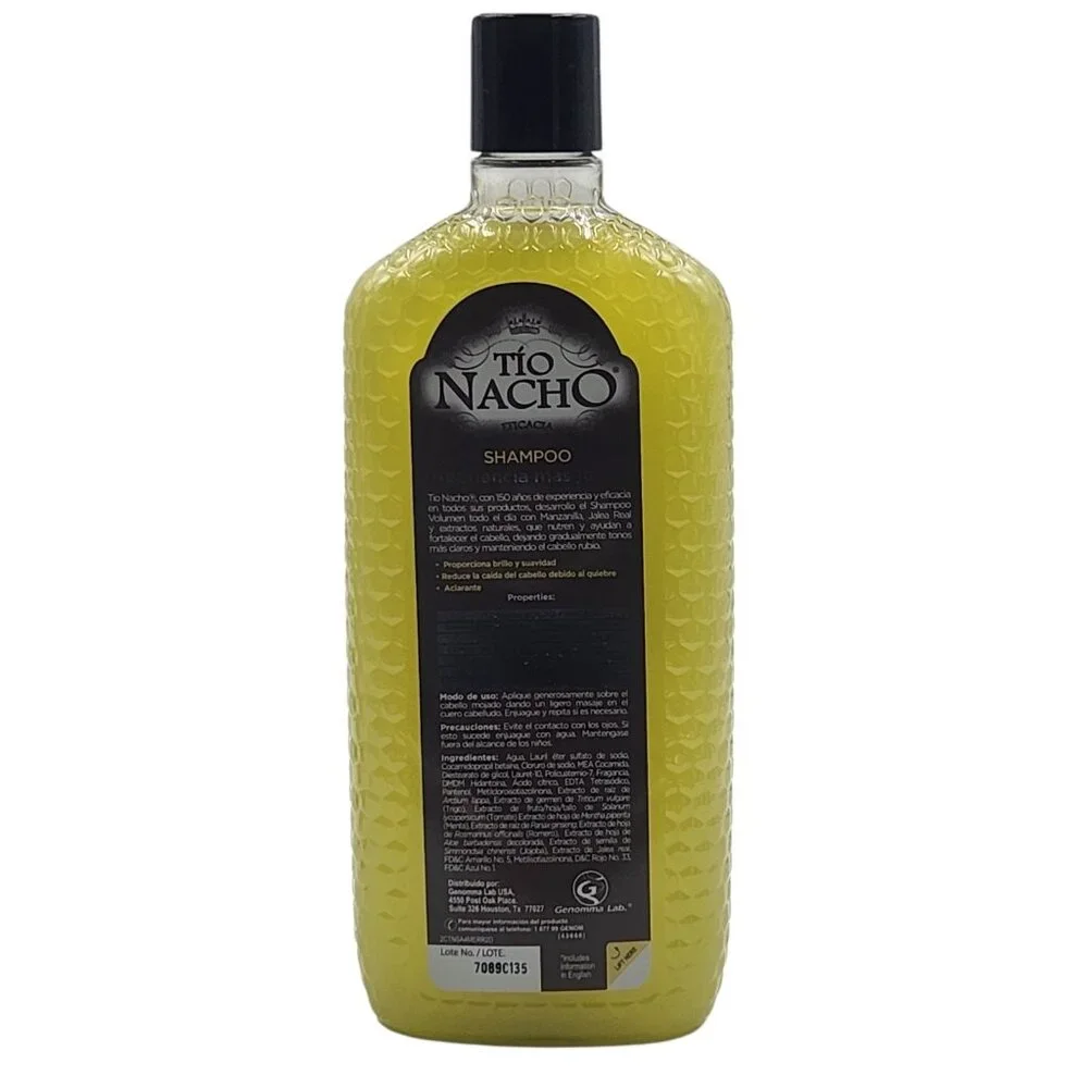 Tio‎ Nacho Younger Looking Revitalizing Shampoo 14 fl oz with Royal Jelly Jojoba